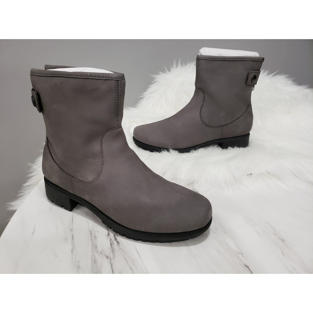 NEW NO BOX SIZE 6 Aerosoles Women's Just Kidding Ankle Boot Nubuck Leather Gray